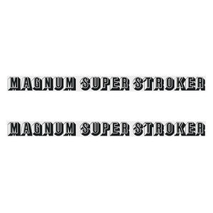 Two Wheelers - Top Tube Magnum Super Stroker Black Decals Old School Bmx Decal