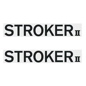 Two Wheelers - Top Tube Stroker Ii Black Decal Old School Bmx Decal