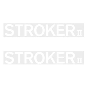 Two Wheelers - Top Tube Stroker Ii White Decals Old School Bmx Decal