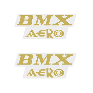 Viscount - Bmx Aero Gold Seat Decal Set Old School Bmx