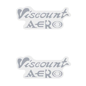 Viscount - Aero Chrome Seat Decal Set Old School Bmx