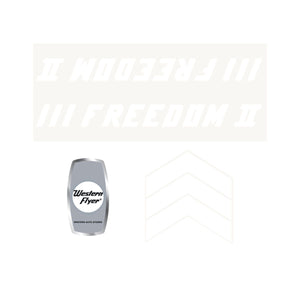 Western Flyer Freedom II decal set