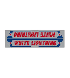 White Lightning - Down Tube Decal Old School Bmx